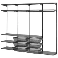 Etajeră Ikea Boaxel Anthracite / Oțel