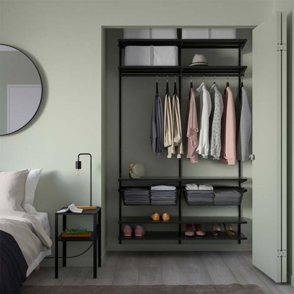 Etajeră Ikea Boaxel Anthracite / Oțel photo 2