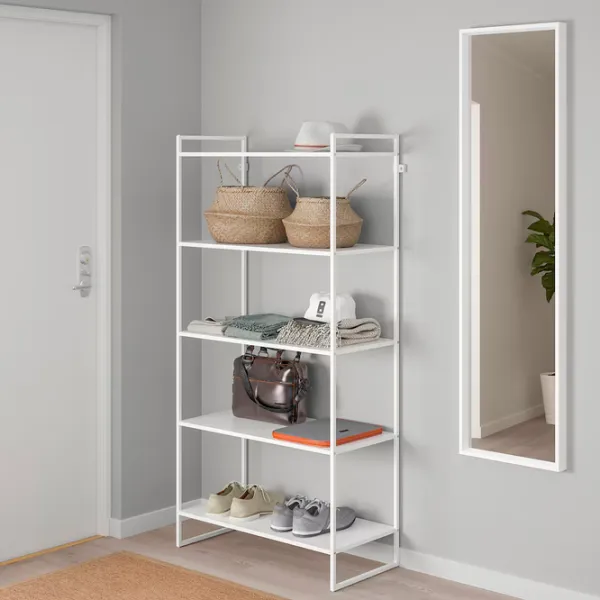 Etajeră Ikea Jonaxel 160 x 80 x 38 cm / Oțel / White photo 3