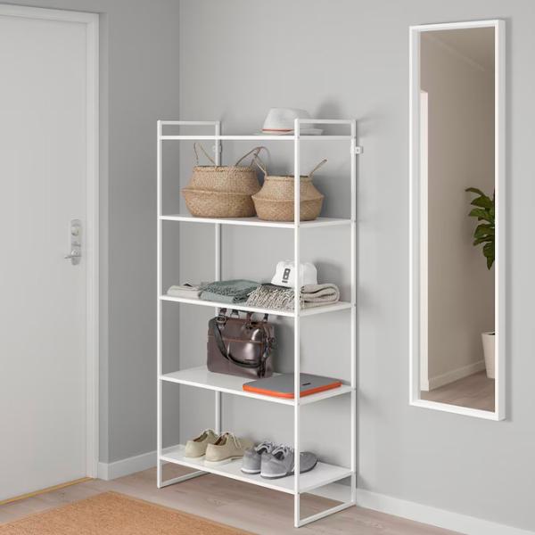 Etajeră Ikea Jonaxel 160 x 80 x 38 cm / Oțel / White photo 3