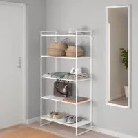 Стеллаж Ikea Jonaxel 160 x 80 x 38см cm / Сталь / White photo 3
