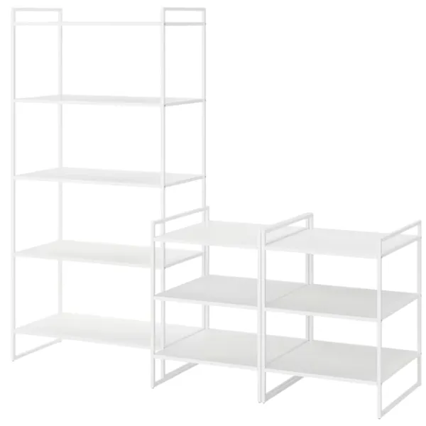Etajeră Ikea Jonaxel 160 x 182 x 51 cm / Oțel / White photo 1 Etajeră Ikea Jonaxel 160 x 182 x 51 cm / Oțel / White photo 1
