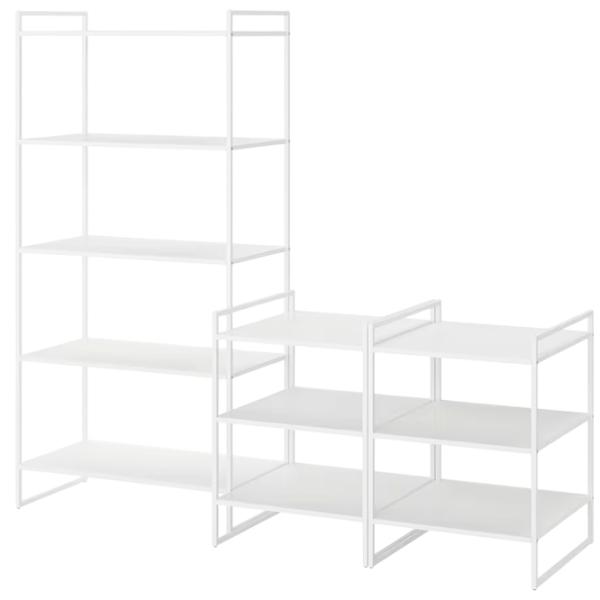 Etajeră Ikea Jonaxel 160 x 182 x 51 cm / Oțel / White photo 1 Etajeră Ikea Jonaxel 160 x 182 x 51 cm / Oțel / White photo 1