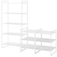 Etajeră Ikea Jonaxel 160 x 182 x 51 cm / Oțel / White
