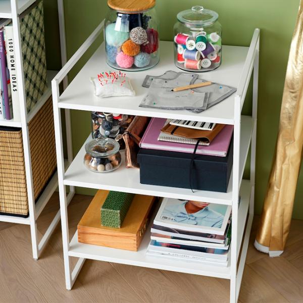 Etajeră Ikea Jonaxel 160 x 182 x 51 cm / Oțel / White photo 4 Etajeră Ikea Jonaxel 160 x 182 x 51 cm / Oțel / White photo 4