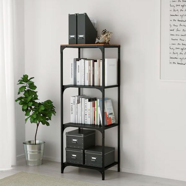 Стеллаж Ikea Fjallbo 136 x 51 x 36см cm / Массив / Black photo 2 Стеллаж Ikea Fjallbo 136 x 51 x 36см cm / Массив / Black photo 2