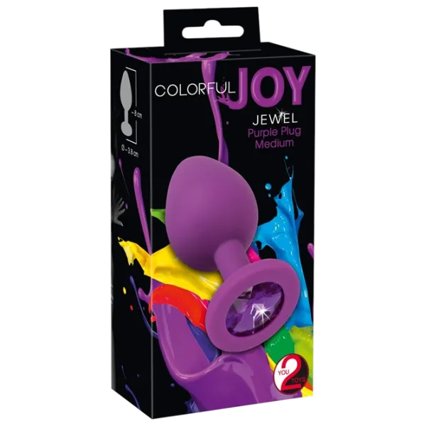 Анальная игрушка You2Toys Joy Jewel Plug Medium Пурпурный photo 4