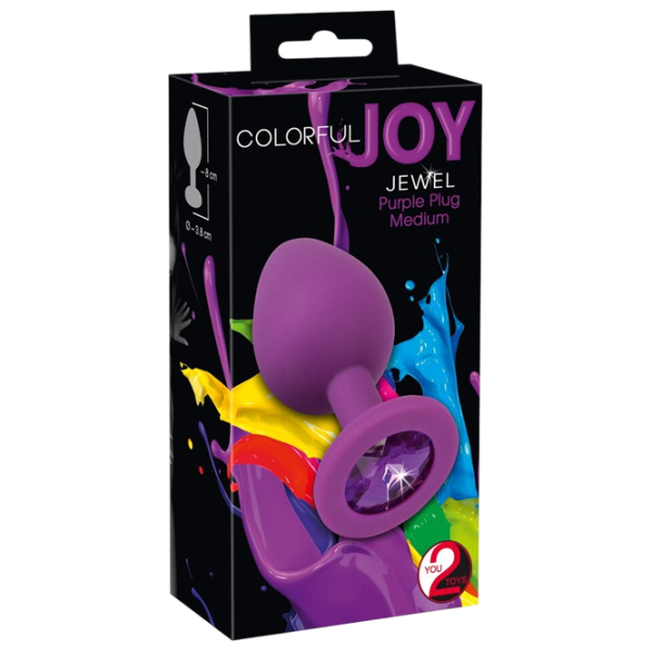 Анальная игрушка You2Toys Joy Jewel Plug Medium Пурпурный photo 4