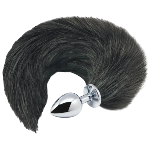 Анальная игрушка Alive Black & White Fox Tail Серебряный photo 1 Анальная игрушка Alive Black & White Fox Tail Серебряный photo 1
