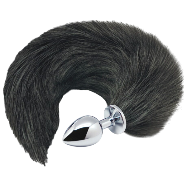 Анальная игрушка Alive Black & White Fox Tail Серебряный photo 1 Анальная игрушка Alive Black & White Fox Tail Серебряный photo 1