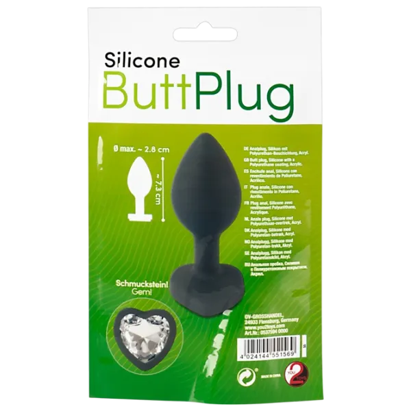 Анальная игрушка You2Toys Silicone Butt Plug Черный photo 5