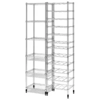 Стеллаж Ikea Omar  Нержавеющая сталь / Серебряный