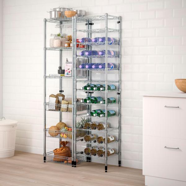 Стеллаж Ikea Omar  Нержавеющая сталь / Серебряный photo 3