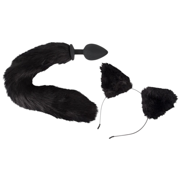 Анальная игрушка Bad Kitty Pet Play Plug & Ears 2in1 Черный photo 3
