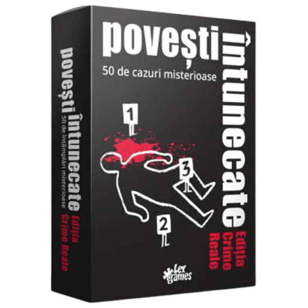 Joc de masă Lex Games Black Stories: Real Crime Edition 12+/ Pentru petreceri photo 1