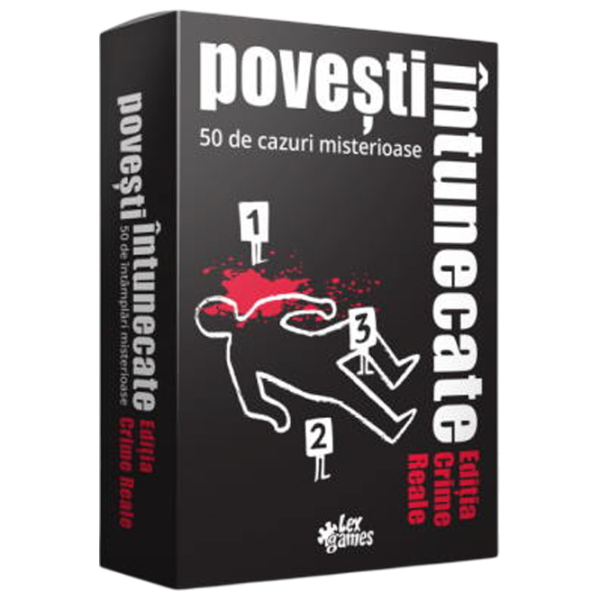 Joc de masă Lex Games Black Stories: Real Crime Edition 12+/ Pentru petreceri photo 1