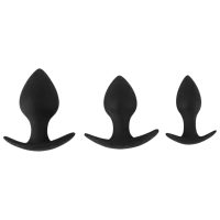 Анальная игрушка Black Velvets Anal Trainer Set Черный