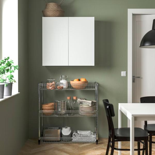 Etajeră Ikea Omar  Oțel inoxidabil / Silver photo 2