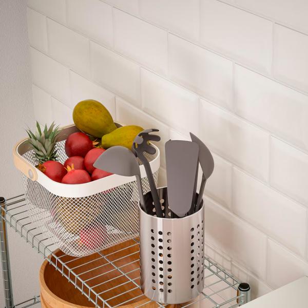 Etajeră Ikea Omar  Oțel inoxidabil / Silver photo 3