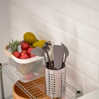 Etajeră Ikea Omar Oțel inoxidabil / Silver photo 3