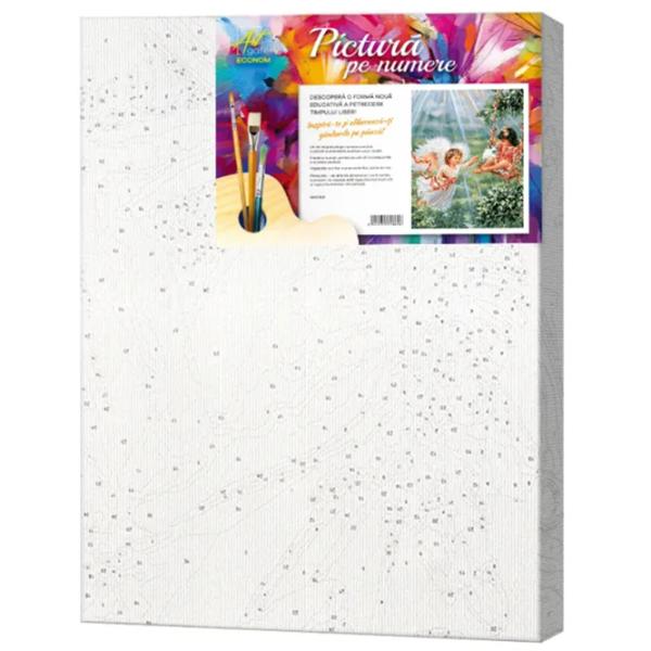 Картина по номерам Art Gallery Ангелок и девочка на качеле GX8488 50 x 40 см / Вертикальная photo 2