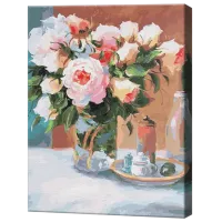 Картина по номерам Art Gallery Букет на столе GX42680 50 x 40 см / Вертикальная