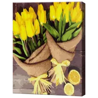 Картина по номерам Art Gallery Желтые тюльпаны GX47584 50 x 40 см / Вертикальная