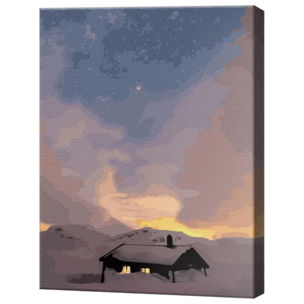 Картина по номерам Art Gallery Домик среди снегов GX46047 50 x 40 см / Вертикальная photo 1 Картина по номерам Art Gallery Домик среди снегов GX46047 50 x 40 см / Вертикальная photo 1