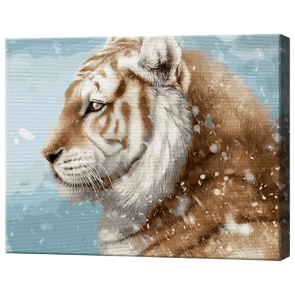 Pictură pe numere Art Gallery Tigru brun GX9641 50 x 40 cm / Orizontală photo 1