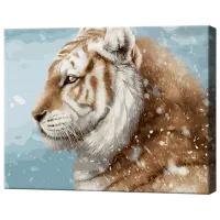 Pictură pe numere Art Gallery Tigru brun GX9641 50 x 40 cm / Orizontală