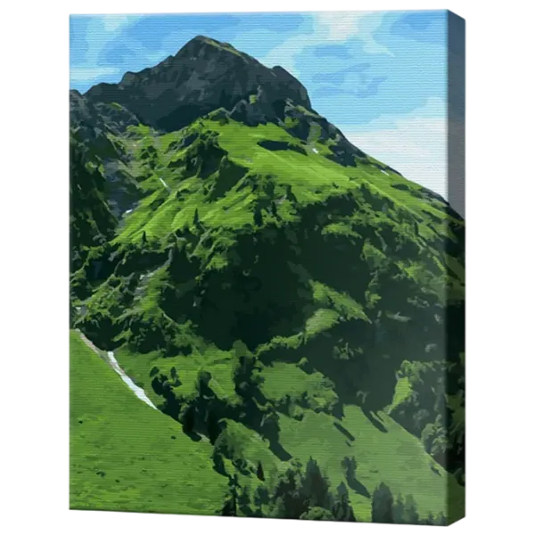 Картина по номерам Art Gallery Зеленый склон GX46080 50 x 40 см / Вертикальная photo 1