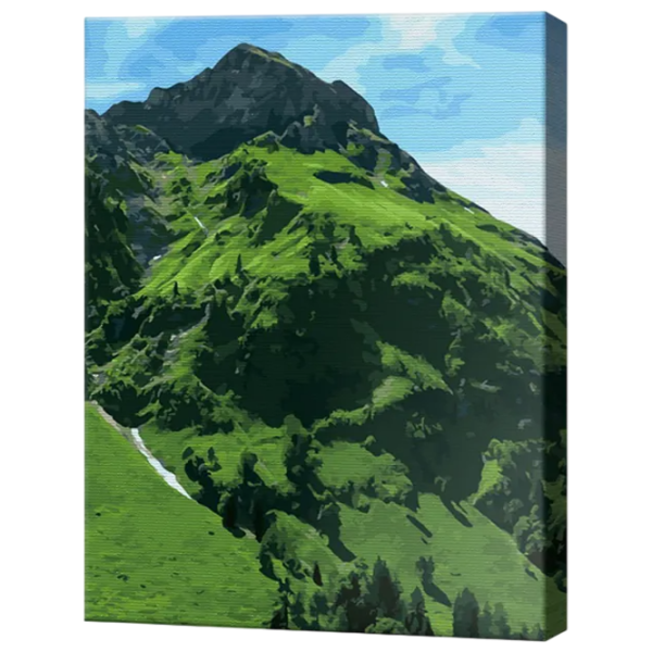 Картина по номерам Art Gallery Зеленый склон GX46080 50 x 40 см / Вертикальная photo 1