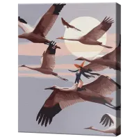 Картина по номерам Art Gallery Перелетные птицы GX39726  50 x 40 см / Вертикальная