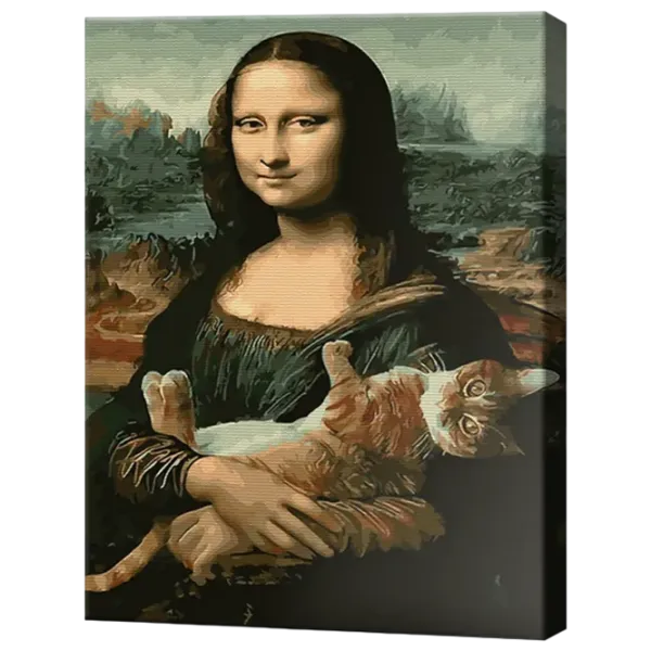 Картина по номерам Art Gallery Мона Лиза с котом GX29098 50 x 40 см / Вертикальная photo 1 Картина по номерам Art Gallery Мона Лиза с котом GX29098 50 x 40 см / Вертикальная photo 1