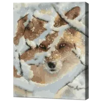 Картина по номерам Art Gallery Лиса в зимнем лесу GX37186 50 x 40 см / Вертикальная