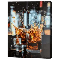 Картина по номерам Art Gallery Лед в бокалах GX39800 50 x 40 см / Вертикальная