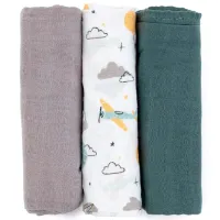 Pelinci Petite&Mars Moussy Grey Planes  / Multicolor