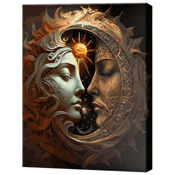 Pictură pe numere Art Gallery Soarele și luna GX46954 50 x 40 cm / Verticală photo 1 Pictură pe numere Art Gallery Soarele și luna GX46954 50 x 40 cm / Verticală photo 1
