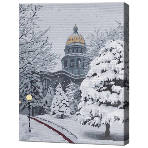 Pictură pe numere Art Gallery Zăpadă în oraș GX46760 50 x 40 cm / Verticală photo 1 Pictură pe numere Art Gallery Zăpadă în oraș GX46760 50 x 40 cm / Verticală photo 1