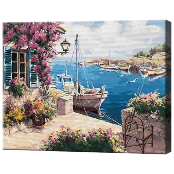 Картина по номерам Art Gallery Яхта у дома GX29487 50 x 40 см / Горизонтальная photo 1