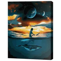 Pictură pe numere Art Gallery Uniunea stihiilor GX42384 50 x 40 cm / Verticală