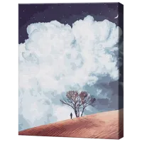 Картина по номерам Art Gallery Дерево и облака GX38775 50 x 40 см / Вертикальная