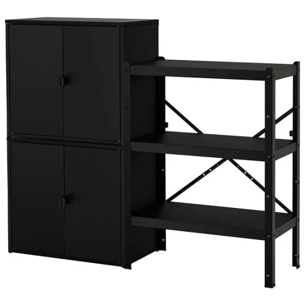 Etajeră Ikea Bror  Black / Oțel photo 1
