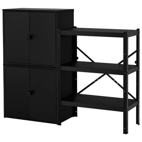 Etajeră Ikea Bror  Black / Oțel photo 1