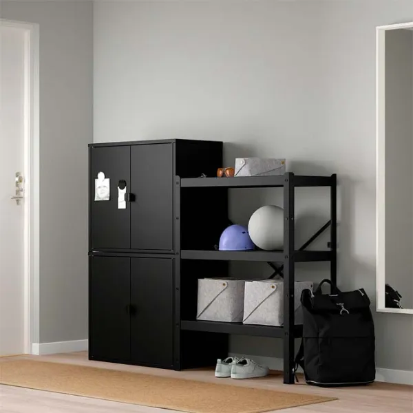 Etajeră Ikea Bror  Black / Oțel photo 2