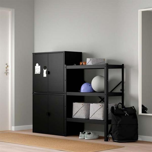 Etajeră Ikea Bror  Black / Oțel photo 2
