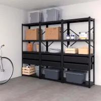 Etajeră Ikea Bror Black / Oțel photo 2