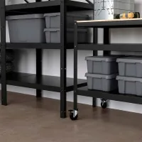 Etajeră Ikea Bror Black / Oțel photo 2