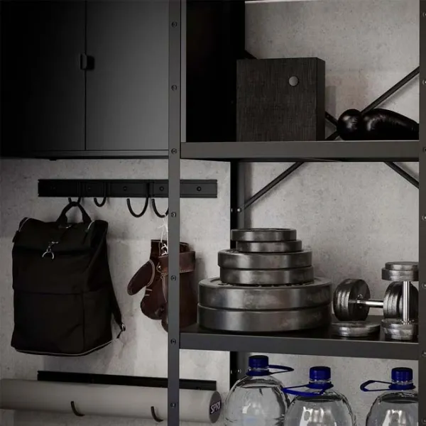 Etajeră Ikea Bror  Black / Oțel photo 4