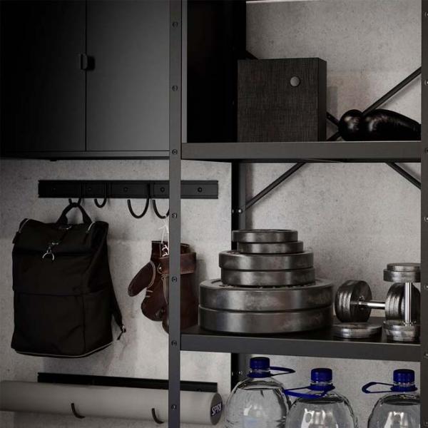 Etajeră Ikea Bror  Black / Oțel photo 4